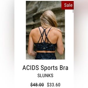 ACIDS Slunks Women’s Sports Bra Size Small